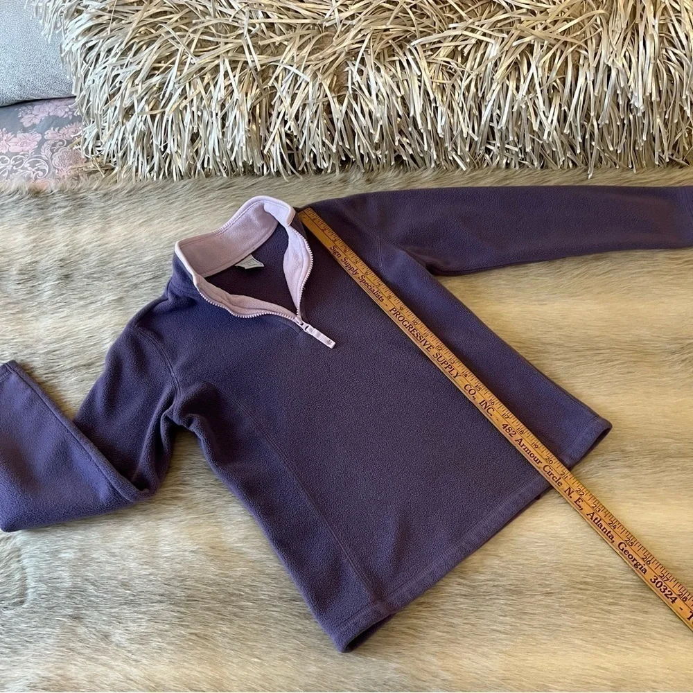 Vintage OLD NAVY Purple Lavender Y2K Fleece 1/2 Zip Long Sleeve